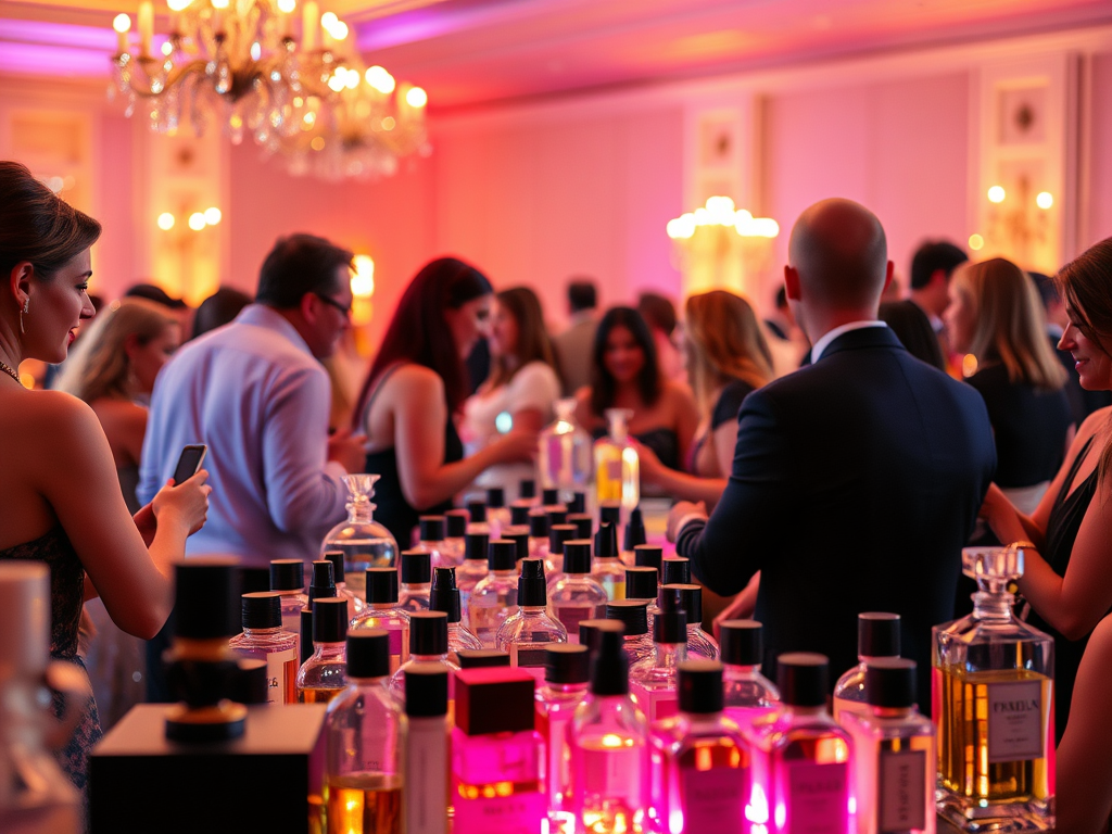 Perfume Bar Experience in large venue with large crowd in Naperville, IL