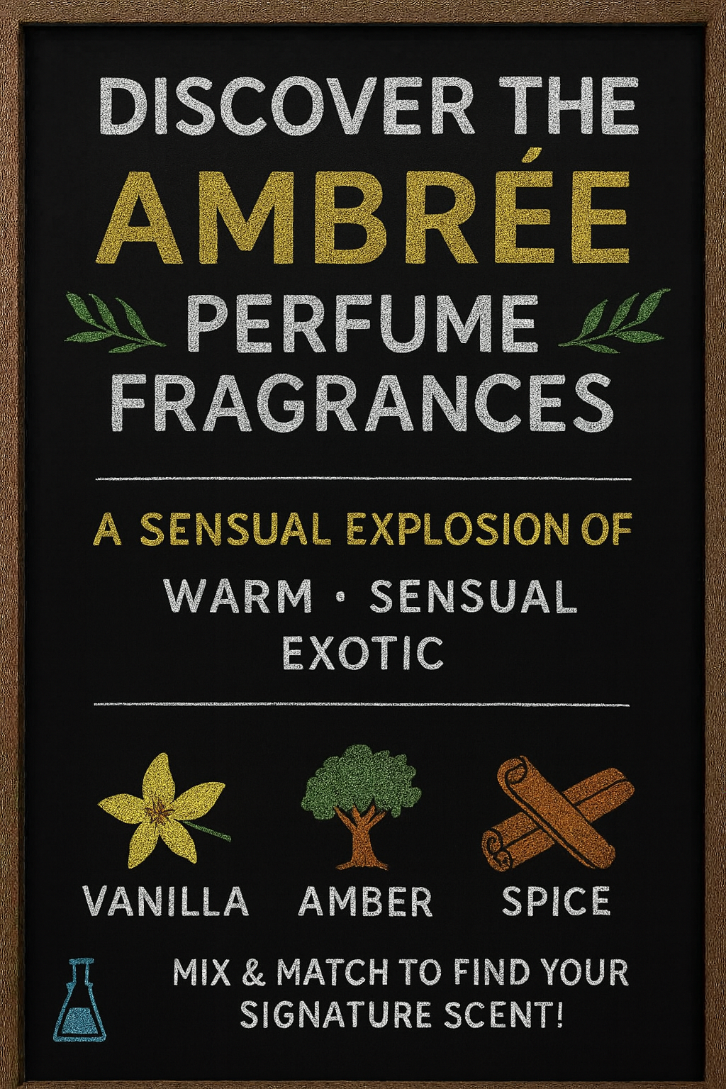 Ambree Perfume Chalkboard Guide