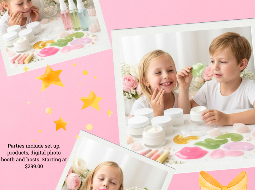 Kids party ideas, DIY skincare party for kids, DIY perfume bar for kids, mini perfume bar for kids, perfume bar for teens, DIY parties for kids, interactive mobile parties for kids, interactive mobile parties for teens, mobile parties in Chicago, perfume bar chicago, chicago perfume bar