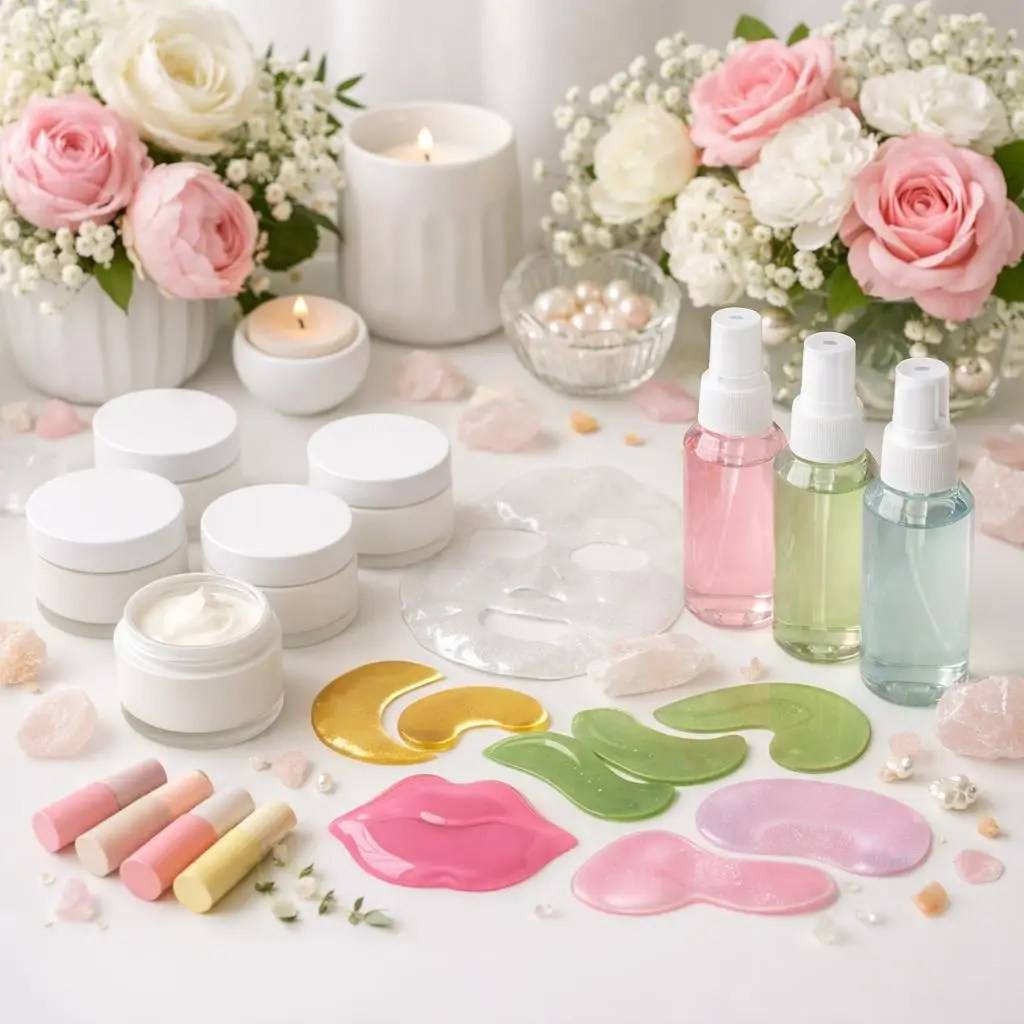 DIY skincare bar station for a tween and teen mitzvah celebration