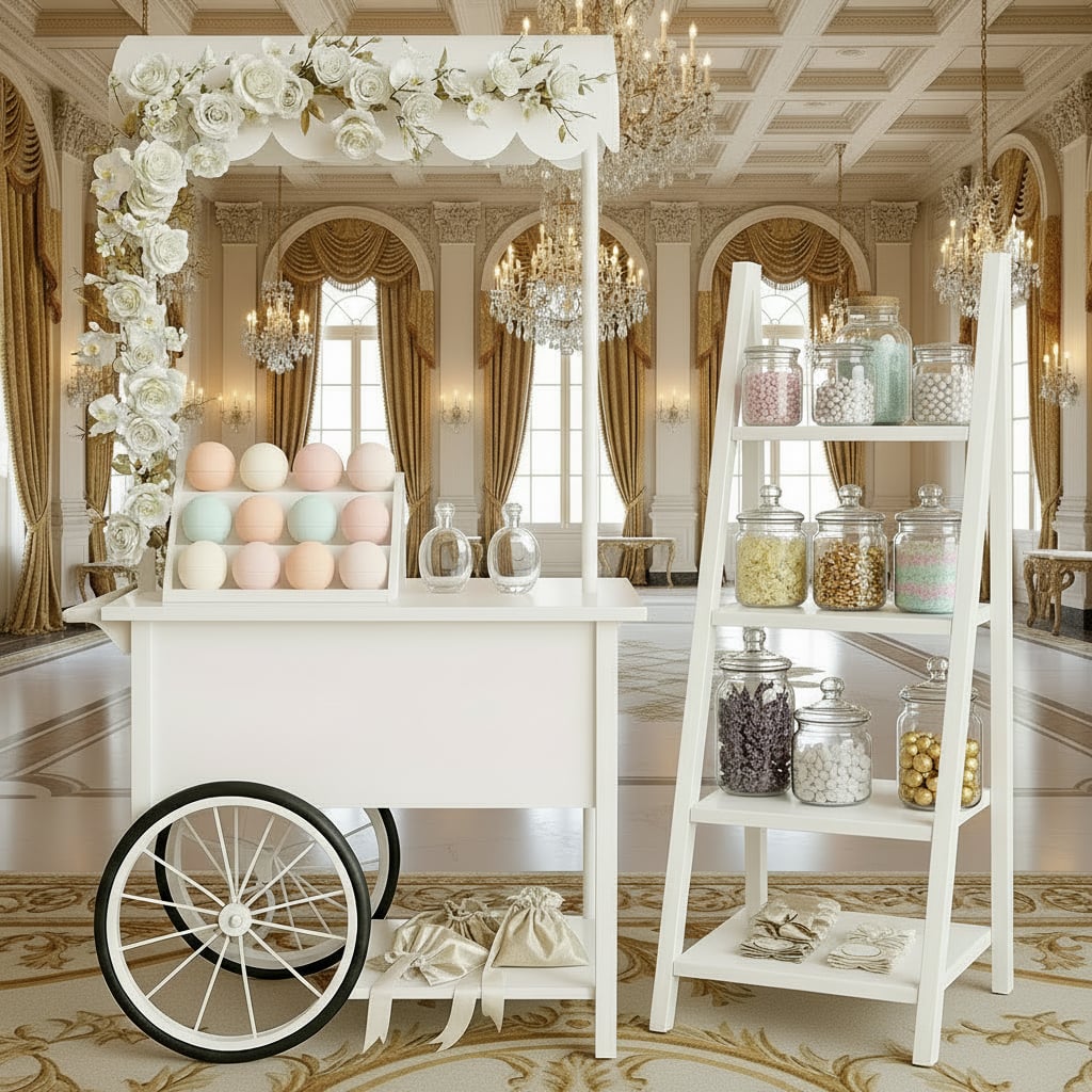 A bridal shower perfume bar styled for a private party