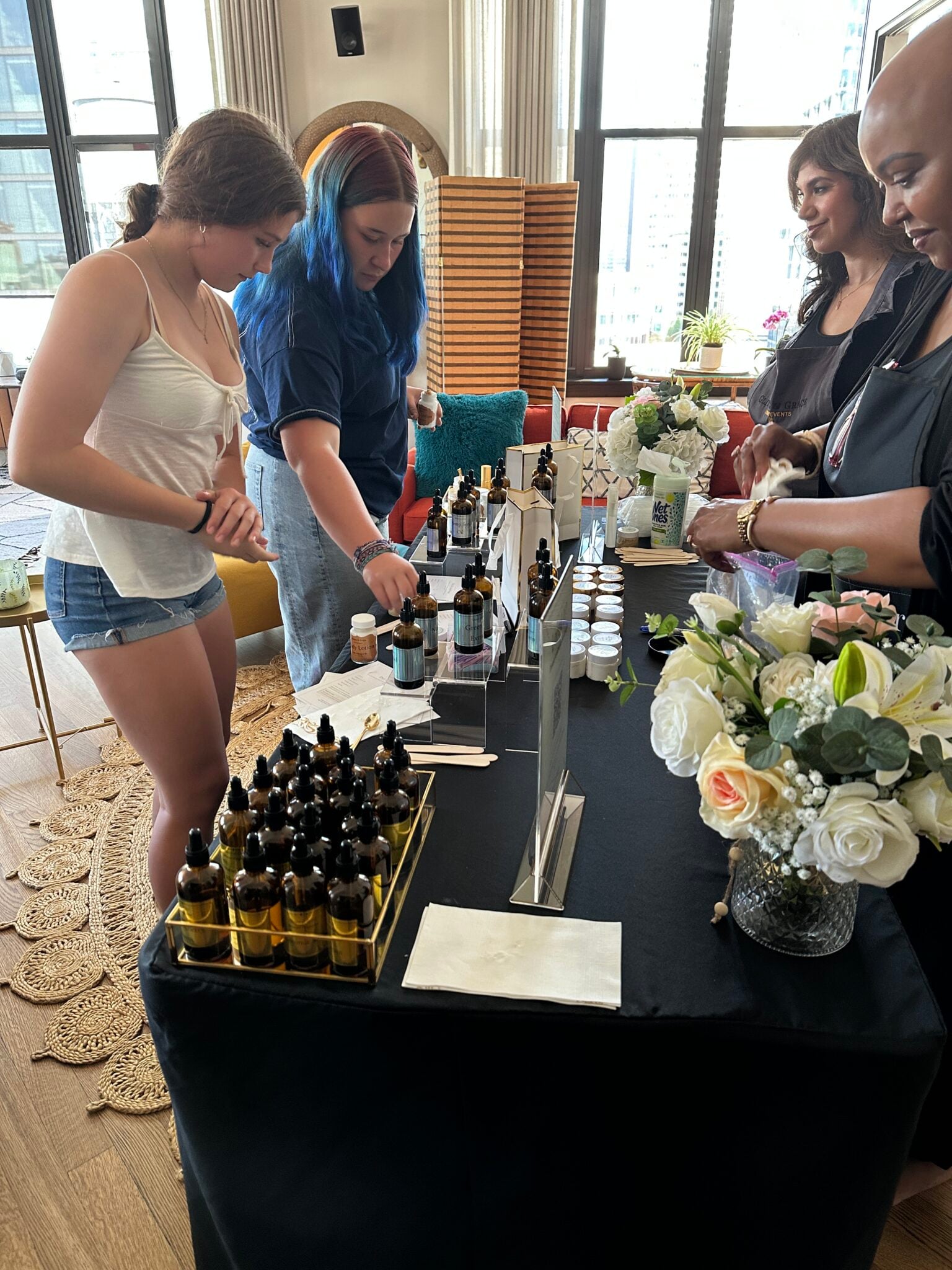 Glitters & Grace teen skincare party Milwaukee