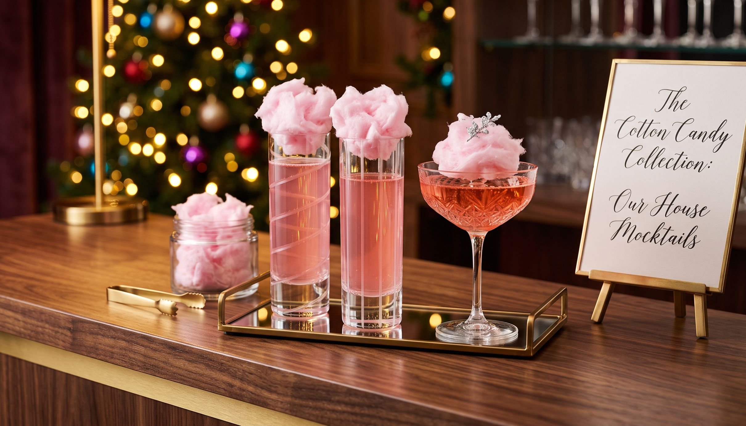 Alcohol-free mocktail bar for teen guests at a Chicago b'nai mitzvah